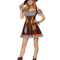 Spirit Halloween Adult Sunflower Scarecrow Costume