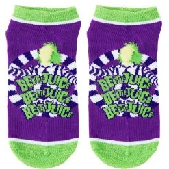 Spirit Halloween Beetlejuice Ankle Socks - 5 Pair -Cheap Trick Or Treat Hub Store 01494590 b