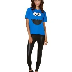 Spirit Halloween Adult Cookie Monster T Shirt - Sesame Street -Cheap Trick Or Treat Hub Store 01496322 d