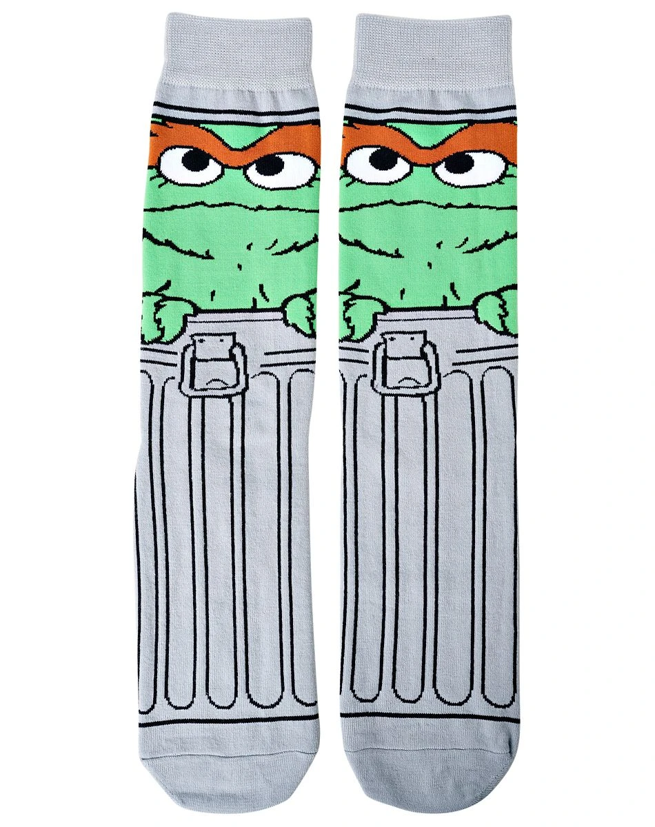Spirit Halloween Oscar 360 Crew Socks - Sesame Street 1 Spirit Halloween Oscar 360 Crew Socks - Sesame Street