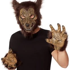 Spirit Halloween Werewolf Half Mask with Hands