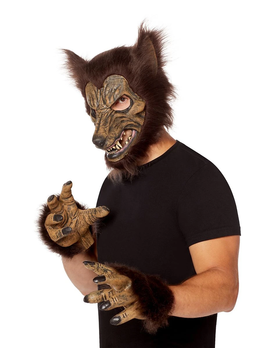 Spirit Halloween Werewolf Half Mask with Hands 2 Spirit Halloween Werewolf Half Mask with Hands - Image 2