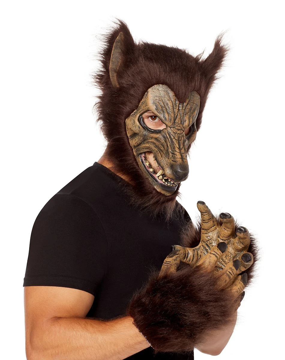 Spirit Halloween Werewolf Half Mask with Hands 3 Spirit Halloween Werewolf Half Mask with Hands - Image 3