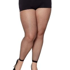 Spirit Halloween Footless Fishnet Tights -Cheap Trick Or Treat Hub Store 01498153 c