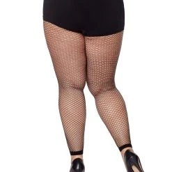 Spirit Halloween Footless Fishnet Tights -Cheap Trick Or Treat Hub Store 01498153 d