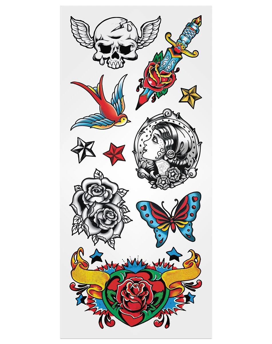 Spirit Halloween Punk Sleeve Temporary Tattoos 8 Spirit Halloween Punk Sleeve Temporary Tattoos - Image 8