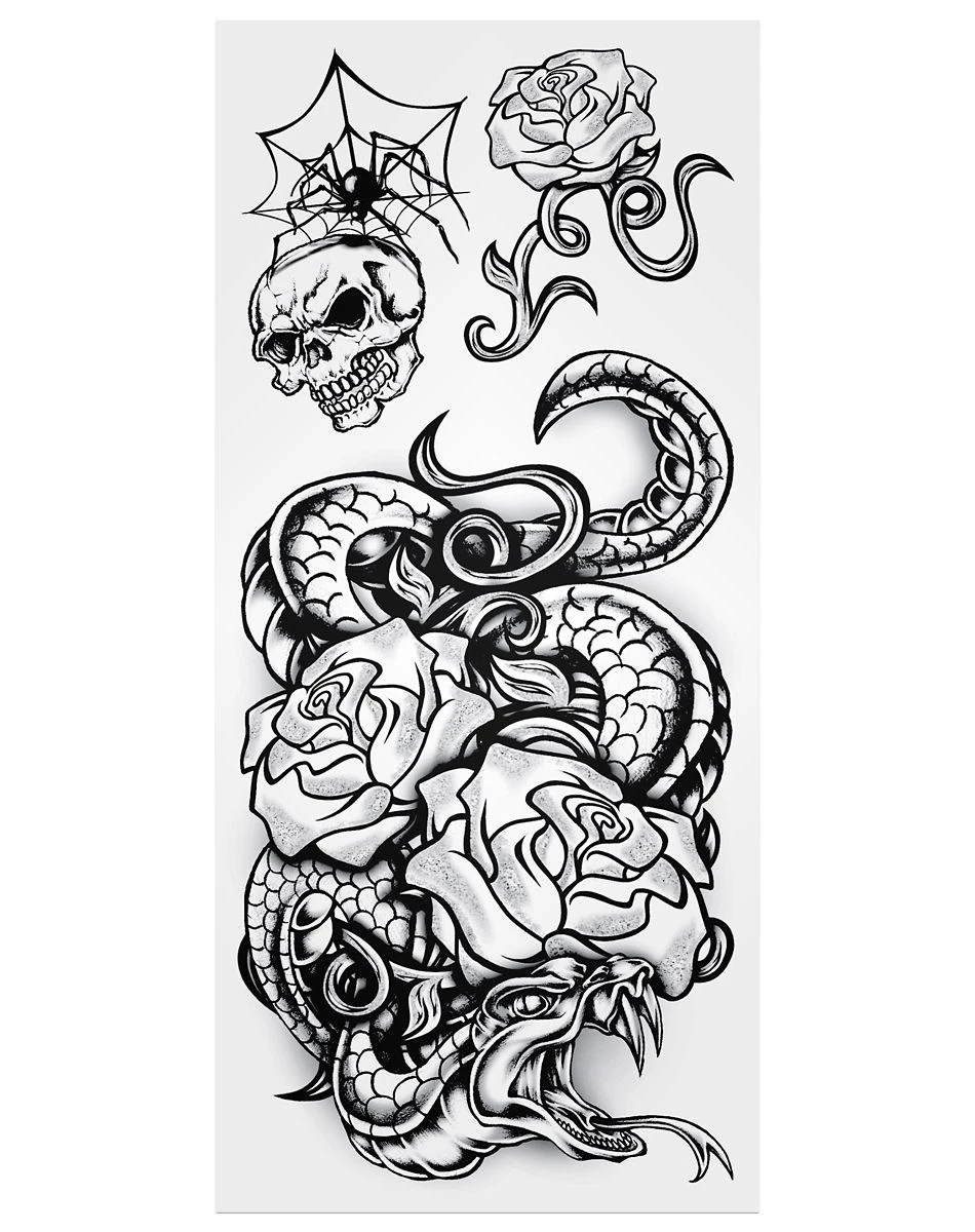 Spirit Halloween Punk Sleeve Temporary Tattoos 11 Spirit Halloween Punk Sleeve Temporary Tattoos - Image 11