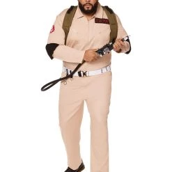 Spirit Halloween Adult Mens Ghostbusters One Piece Plus Size Costume - Ghostbusters Classic