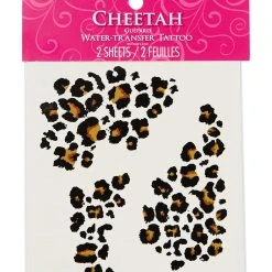 Spirit Halloween Cheetah Temporary Tattoos -Cheap Trick Or Treat Hub Store 01498898 d