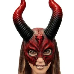 Spirit Halloween Devil Horn Half Mask