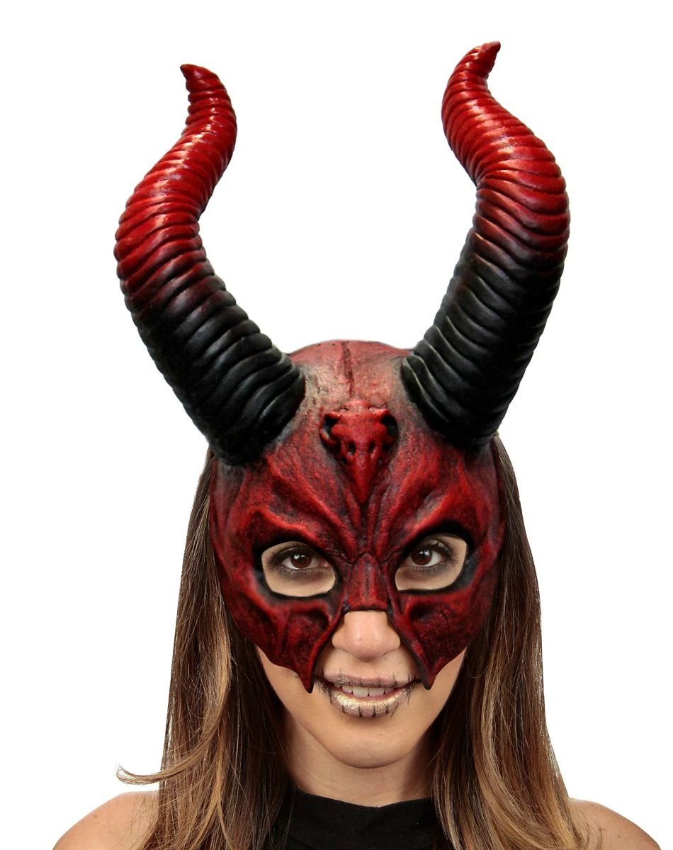 Spirit Halloween Devil Horn Half Mask 1 Spirit Halloween Devil Horn Half Mask