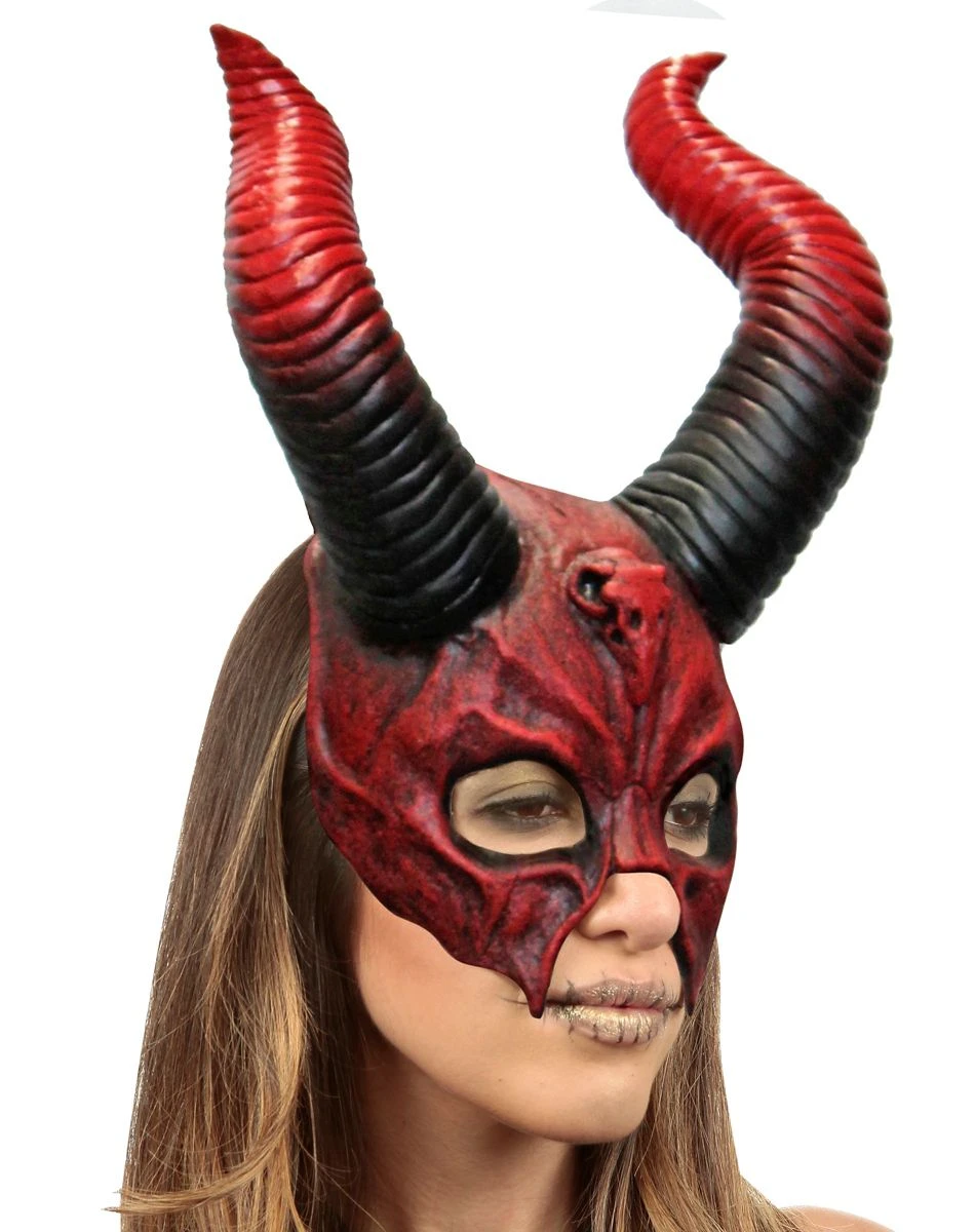 Spirit Halloween Devil Horn Half Mask 3 Spirit Halloween Devil Horn Half Mask - Image 3