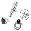 Spirit Halloween Pentagram Witch Rings Set