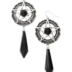 Spirit Halloween Witch Pentagram Earrings