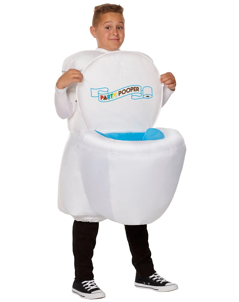Spirit Halloween Kids Inflatable Toilet Costume with Sound 1 Spirit Halloween Kids Inflatable Toilet Costume with Sound