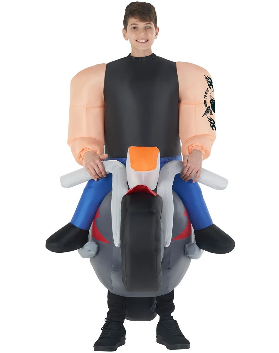 Spirit Halloween Kids Biker Inflatable Costume 2 Spirit Halloween Kids Biker Inflatable Costume - Image 2