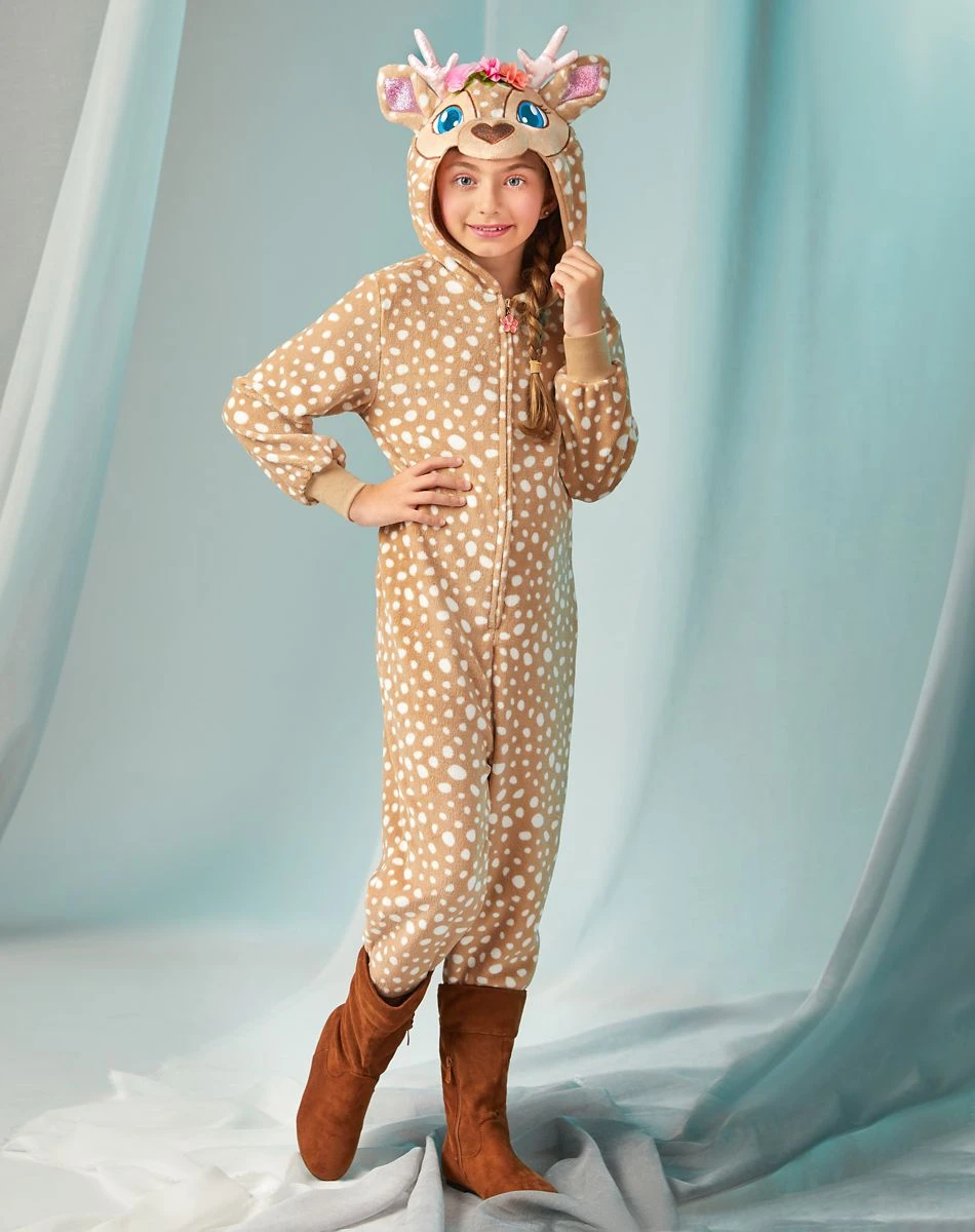 Spirit Halloween Kids Fawn One-Piece Costume 1 Spirit Halloween Kids Fawn One-Piece Costume