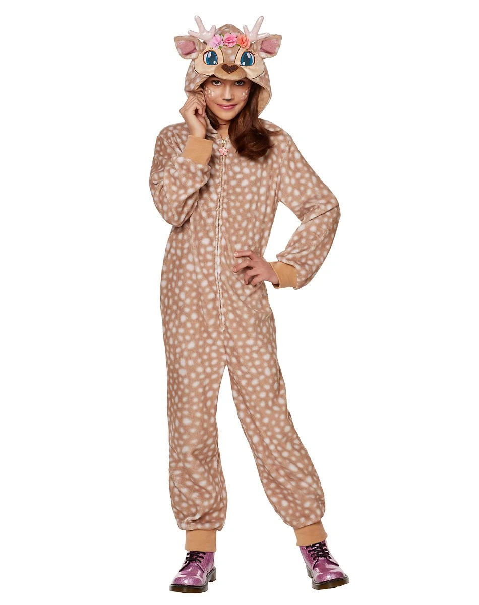 Spirit Halloween Kids Fawn One-Piece Costume 2 Spirit Halloween Kids Fawn One-Piece Costume - Image 2