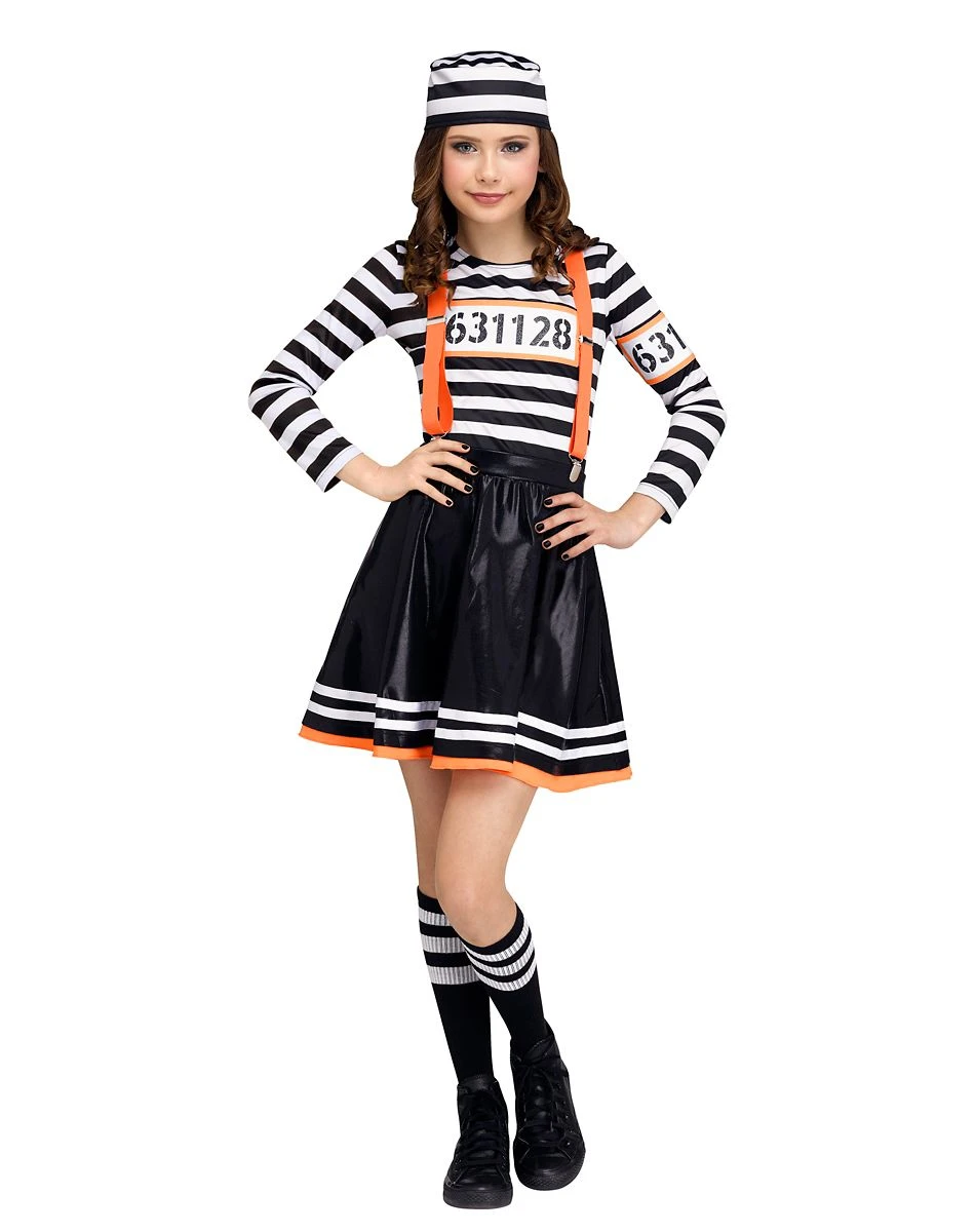 Spirit Halloween Kids Prisoner Costume 1 Spirit Halloween Kids Prisoner Costume