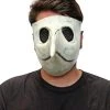 Spirit Halloween Gray and White Plague Doctor Half Mask