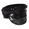 Spirit Halloween Black and Silver Reversible Sequin Hat