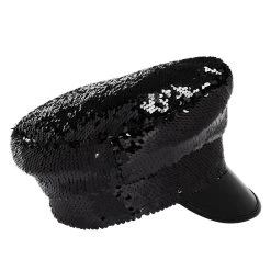 Spirit Halloween Black and Silver Reversible Sequin Hat 6 Spirit Halloween Black and Silver Reversible Sequin Hat -Cheap Trick Or Treat Hub Store 01503101 c
