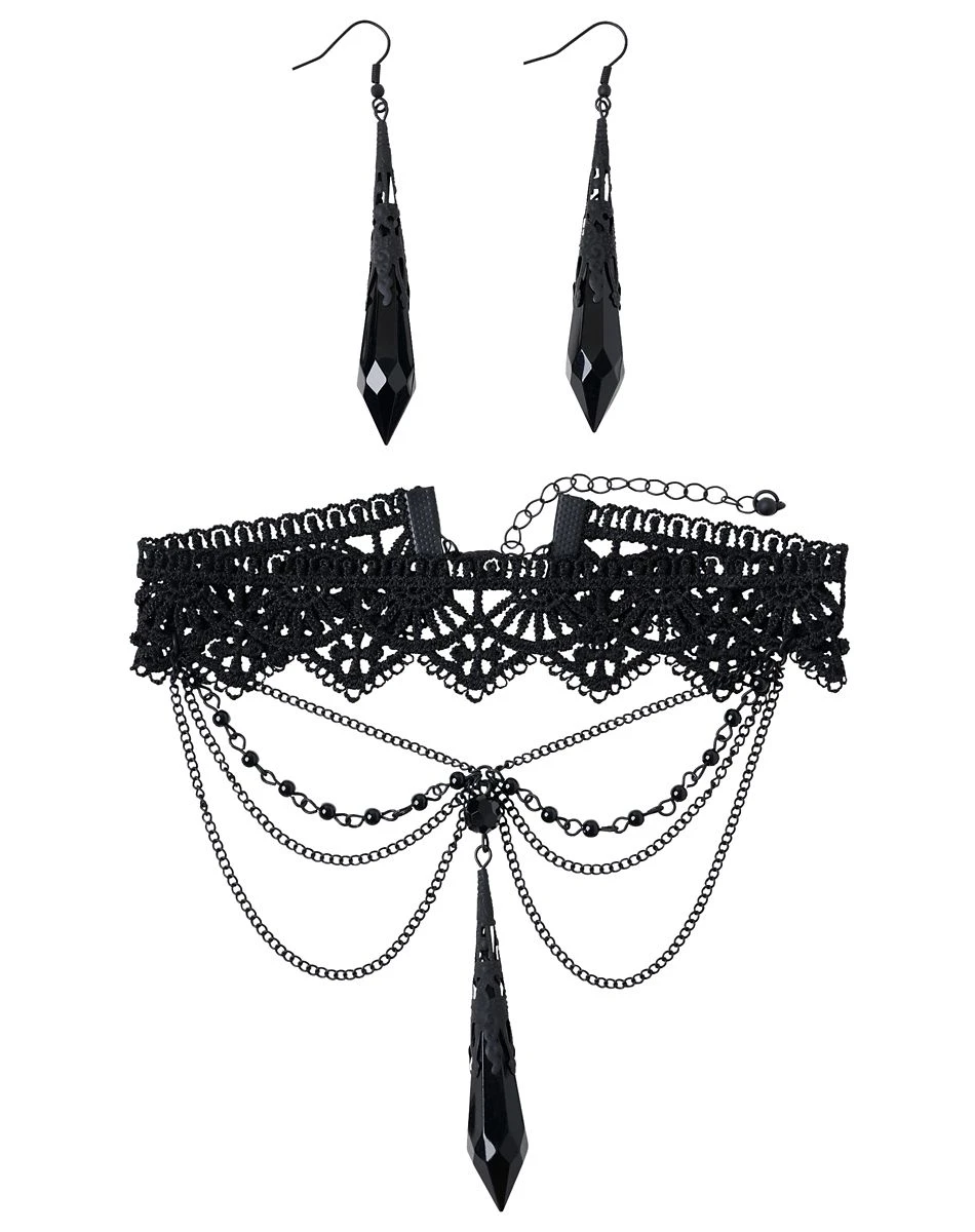 Spirit Halloween Gothic Jewelry Set 1 Spirit Halloween Gothic Jewelry Set