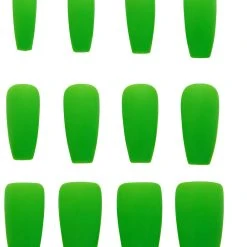 Spirit Halloween '80s Green Press On Nails