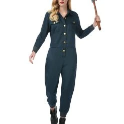 Spirit Halloween Adult Navy Jumpsuit