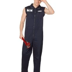 Spirit Halloween Adult Lube-N-Go Garage Mechanic Jumpsuit