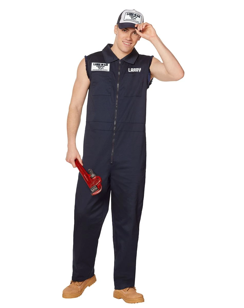 Spirit Halloween Adult Lube-N-Go Garage Mechanic Jumpsuit 1 Spirit Halloween Adult Lube-N-Go Garage Mechanic Jumpsuit