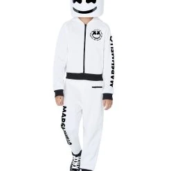 Spirit Halloween Kids Marshmello Logo Jumpsuit Costume