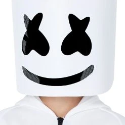 Spirit Halloween Kids Marshmello Logo Jumpsuit Costume -Cheap Trick Or Treat Hub Store 01506682 c