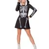 Spirit Halloween Adult Skeleton Hooded Dress