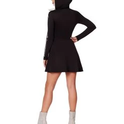 Spirit Halloween Adult Skeleton Hooded Dress -Cheap Trick Or Treat Hub Store 01508233 b