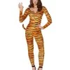 Spirit Halloween Adult Tiger Catsuit Costume