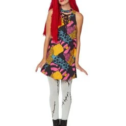 Spirit Halloween Adult Colorful Patchwork Sally Dress - The Nightmare Before Christmas 5 Spirit Halloween Adult Colorful Patchwork Sally Dress - The Nightmare Before Christmas -Cheap Trick Or Treat Hub Store 01508662 c