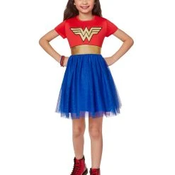 Spirit Halloween Kids Wonder Woman Dress -Cheap Trick Or Treat Hub Store 01509157 c