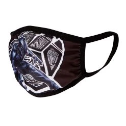 Spirit Halloween Kids Black Panther Face Mask - Marvel -Cheap Trick Or Treat Hub Store 01511120 c