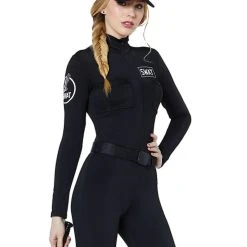 Spirit Halloween Adult Swat Catsuit Plus Size Costume -Cheap Trick Or Treat Hub Store 01512110 c