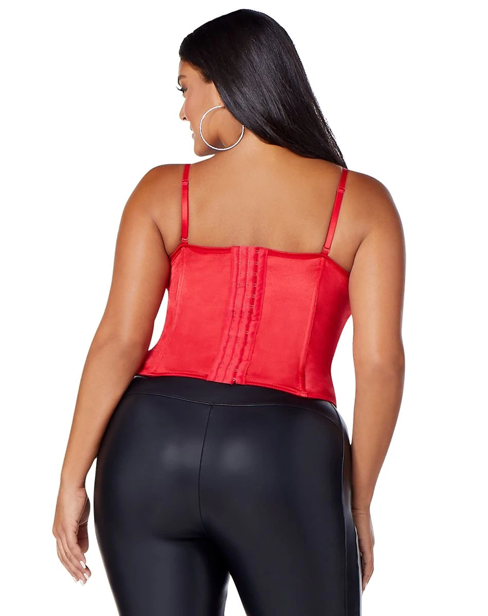Spirit Halloween Red Lace-Up Plus Size Corset 2 Spirit Halloween Red Lace-Up Plus Size Corset - Image 2