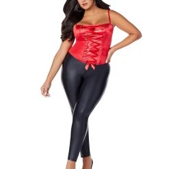 Spirit Halloween Red Lace-Up Plus Size Corset 7 Spirit Halloween Red Lace-Up Plus Size Corset -Cheap Trick Or Treat Hub Store 01513217 d