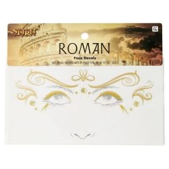 Spirit Halloween Gold Roman Face Decals -Cheap Trick Or Treat Hub Store 01514926 c