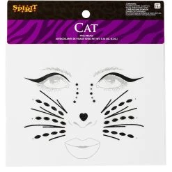 Spirit Halloween Gemstone Cat Face Decals