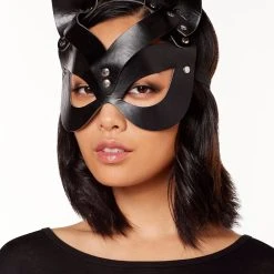 Spirit Halloween Black Cat Eye Mask -Cheap Trick Or Treat Hub Store 01515691 c