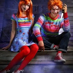 Spirit Halloween Adult Chucky Plus Size Sweater -Cheap Trick Or Treat Hub Store 01518232 c