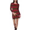 Spirit Halloween Adult Freddy Krueger Sweater Dress - A Nightmare on Elm Street