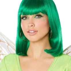 Spirit Halloween Green Pageboy Wig
