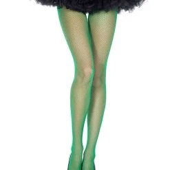 Spirit Halloween Green Fishnet Tights