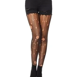 Spirit Halloween Distressed Plus Size Tights